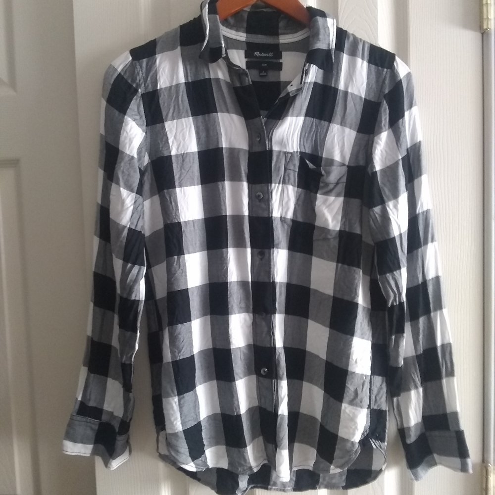 Madewell Slim Buffalo Plaid Button Up